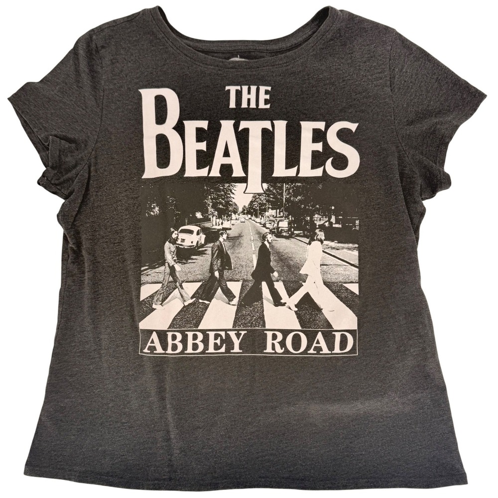 The Beatles Abbey Road Graphic T-Shirt Charcoal Gray Mens Large 2020 Apple Corps